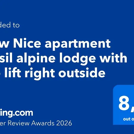 Apartament New Alpine With The Lift Right Outside